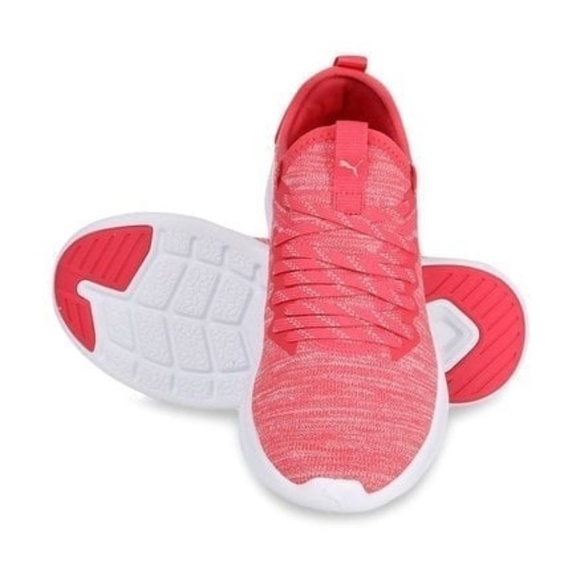 BRAND NEW girl puma ignite flash evoknit paradise pink shoes size 4Y - Picture 3 of 5